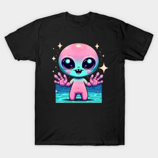 Cute Creepy Alien Monster Kawaii Anime T-Shirt